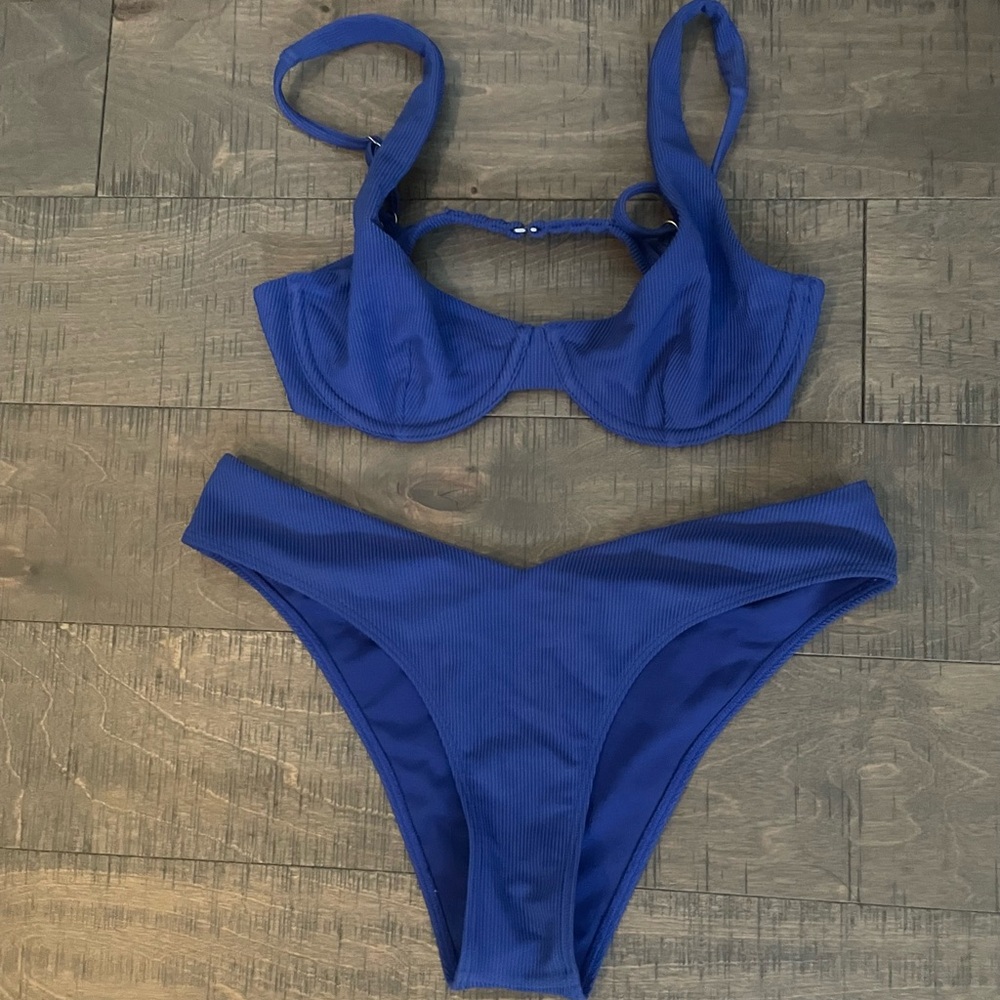 Abercrombie & Fitch Blue Bikini Set